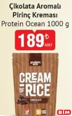 PROTEİN OCEAN ÇİKOLATA AROMALI PİRİNÇ KREMASI 1000 G fiyat ve kampanya bilgisi